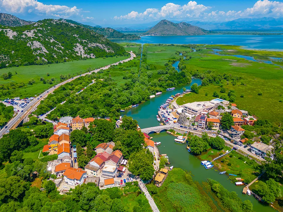 Virpazar aerial view